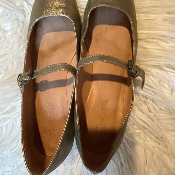 Madewell Metallic Mary Janes - Picture 5 of 8